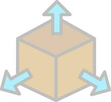 design de ícone de vetor de cubo