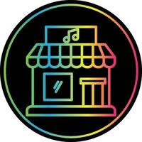 design de ícone vetorial de loja de música vetor