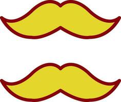 design de ícone de vetor de bigode