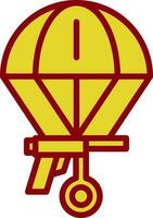 design de ícone vetorial de paraquedismo vetor