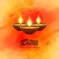 Resumo feliz Diwali fundo religioso bonito vetor