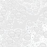espuma de sabão com bolhas em design plano vetor