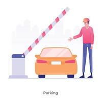 elementos de estacionamento vetor