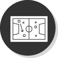 futebol táticas esboço vetor ícone Projeto