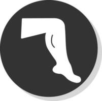 design de ícone de vetor de perna