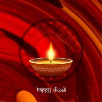 Resumo bonito feliz Diwali festival saudação fundo vetor