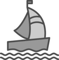 design de ícone de vetor de barco