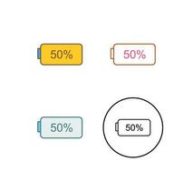 ícone exclusivo de vetor de meia bateria