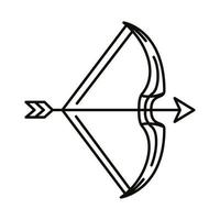 ícone de estilo de linha do signo sagitário do zodíaco