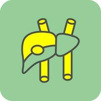 design de ícone de vetor de fígado
