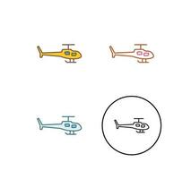 ícone de vetor de helicóptero
