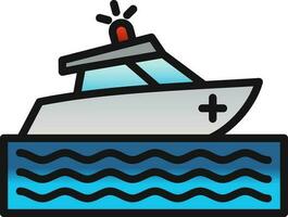 resgate barco vetor ícone Projeto