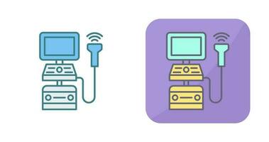 ícone de vetor de máquina de ultrassom