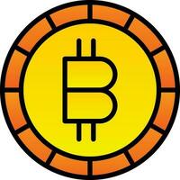 design de ícone de vetor de bitcoin