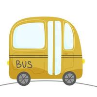ônibus compacto para transporte de pessoas vetor
