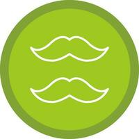 design de ícone de vetor de bigode