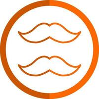 design de ícone de vetor de bigode