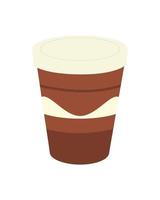 ícone da xícara de café para viagem isolado design vetor