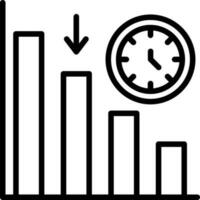 Tempo para mercado vetor ícone Projeto