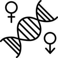 design de ícone de vetor de cromossomo