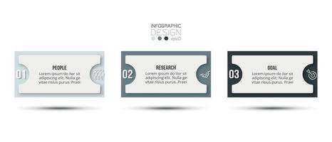 infográfico modelo de negócios com etapa ou opção de design vetor