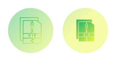ícone de vetor de arquivo zip