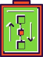 design de ícone de vetor de fluxo de trabalho