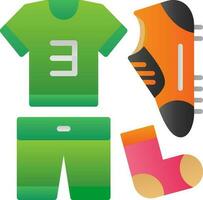futebol uniforme vetor ícone Projeto