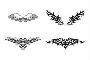 elementos de design de tatuagem tribal vetor