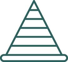 design de ícone de vetor de pirâmide