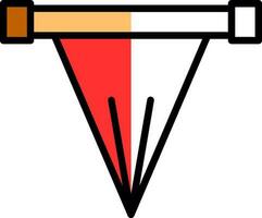 design de ícone de vetor de bandeira de impedimento