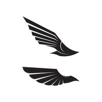 asas animal pássaro e ícone para logotipo empresarial vetor