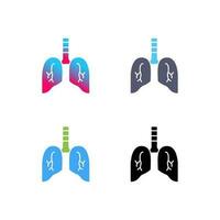 ícone de vetor de pulmão