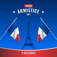 Vector de armistício francês dia