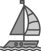 design de ícone de vetor de barco