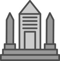 design de ícone de vetor de monumento