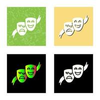 ícone de vetor de máscaras de teatro