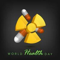 conceito do dia mundial da saúde vetor