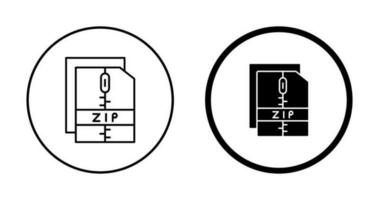 ícone de vetor de arquivo zip