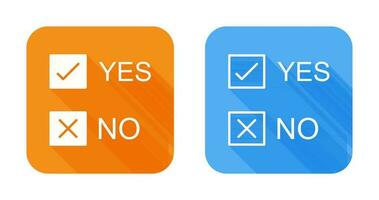 sim, não, ícone de vetor de opção