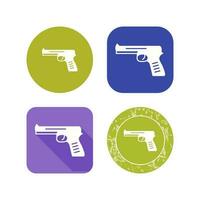 ícone de vetor de pistola exclusivo
