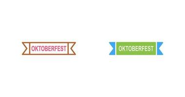 ícone de vetor de banner da oktoberfest