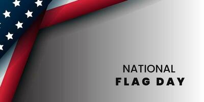 nacional bandeira dia dentro Unidos estados Junho 14 fundo vetor ilustração