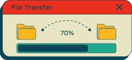 Arquivo transferir ilustração vetor