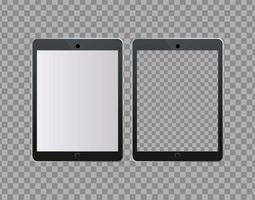 ícones de tecnologia de dispositivos digitais de tablets vetor