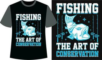 tipografia pescaria camiseta Projeto. pescaria vetor Projeto
