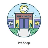 pet shop editável vetor