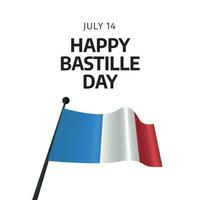 bastilha dia vetor Projeto para celebração. francês bandeira vetor ilustração. feliz bastilha dia celebração.