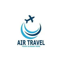 azul ar viagem agência viagem logotipo modelo vetor