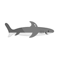 design editável de tubarão vetor